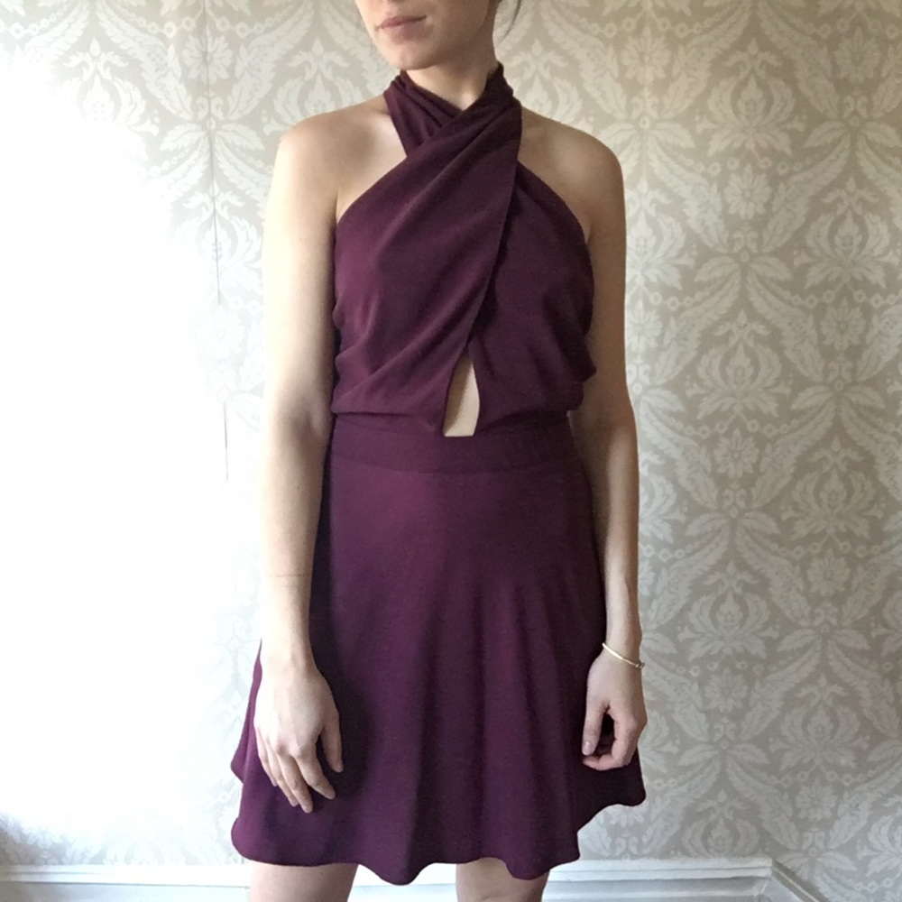 Twist-front Cocktail Dress